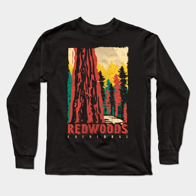 Redwood Cathedral Long Sleeve T-Shirt by Insomnia_Project